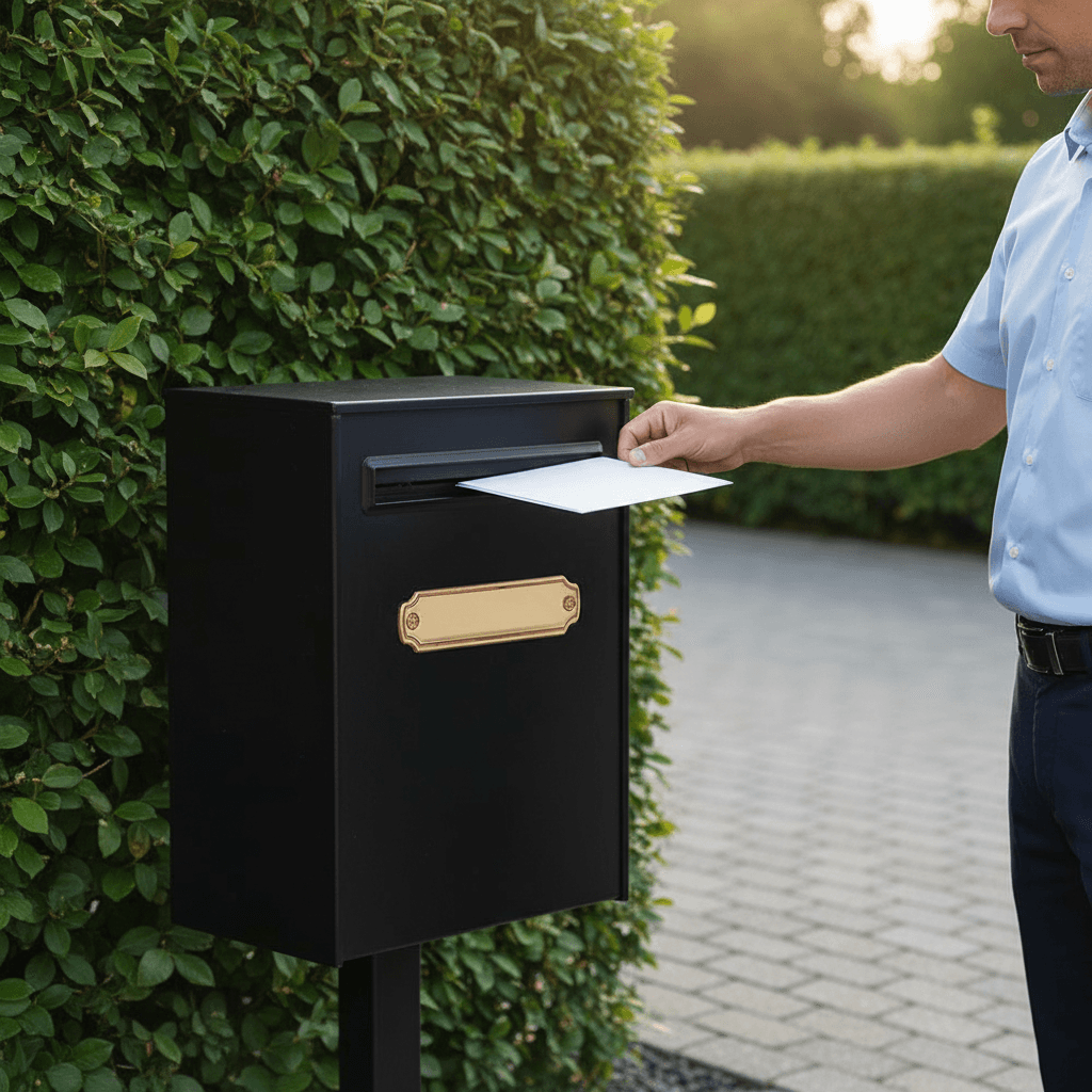 Dørskilt Messing m. afrundede hjørner - Billede 5