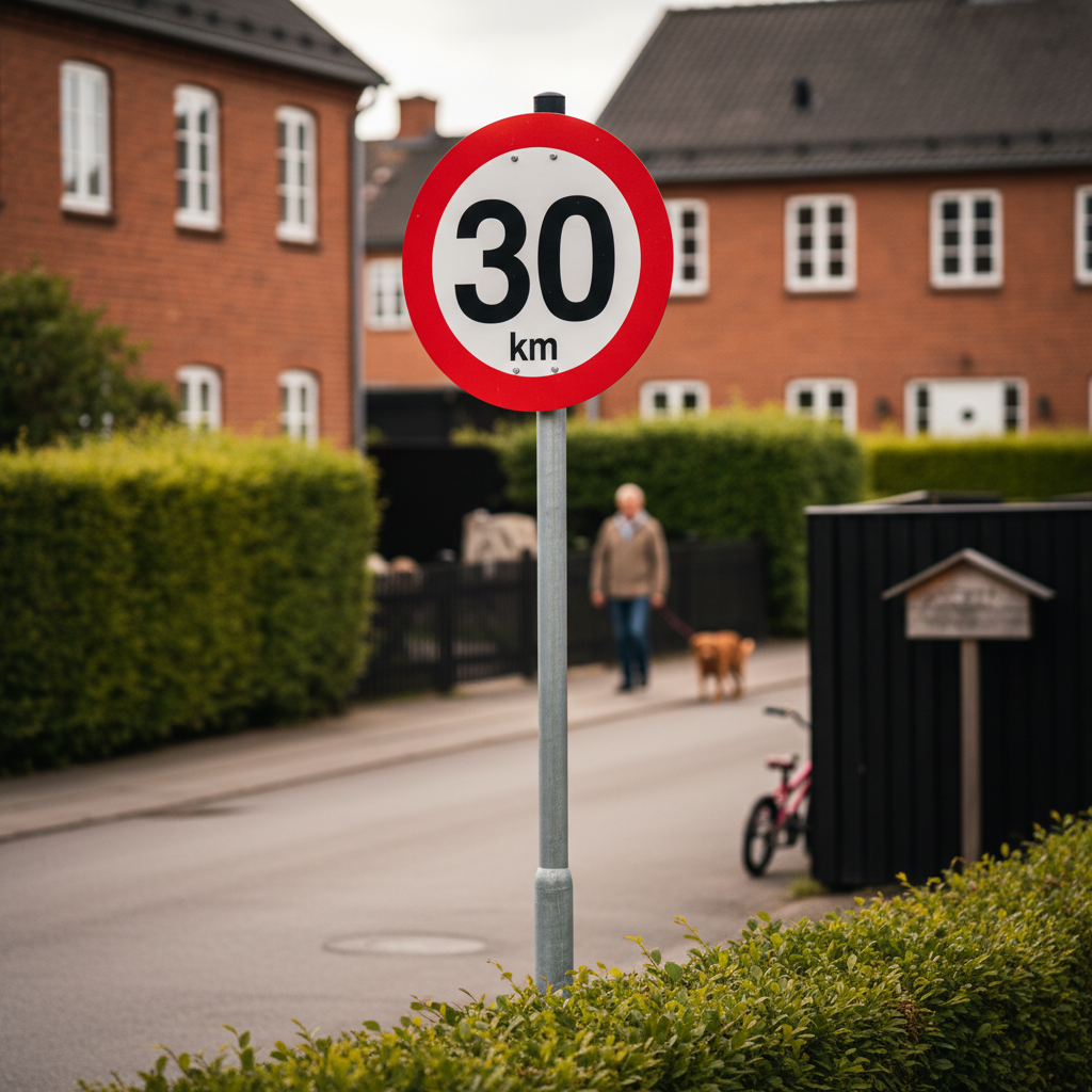 C55 Hastighedsbegrænsning 30 km skilt - Billede 5