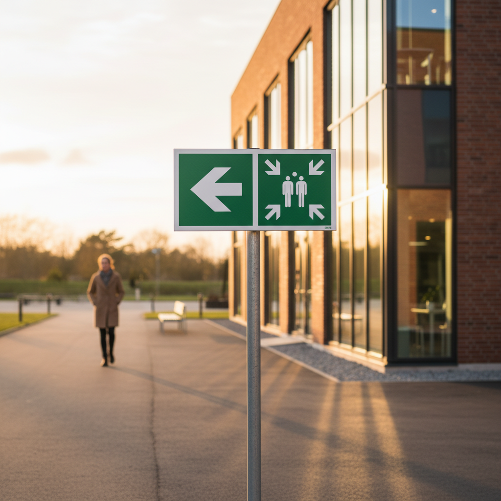 Samlingspunkt til venstre skilt - Billede 4