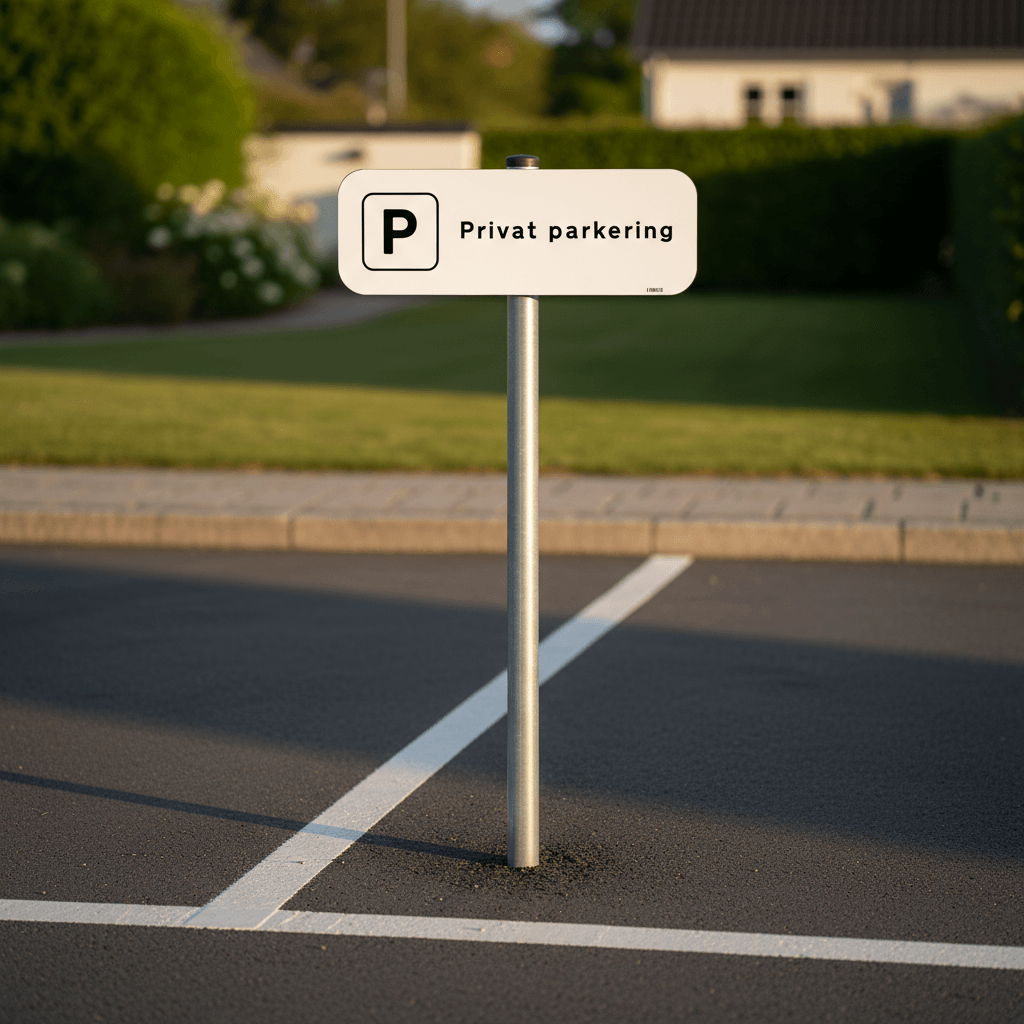Privat parkering skilt - Billede 4