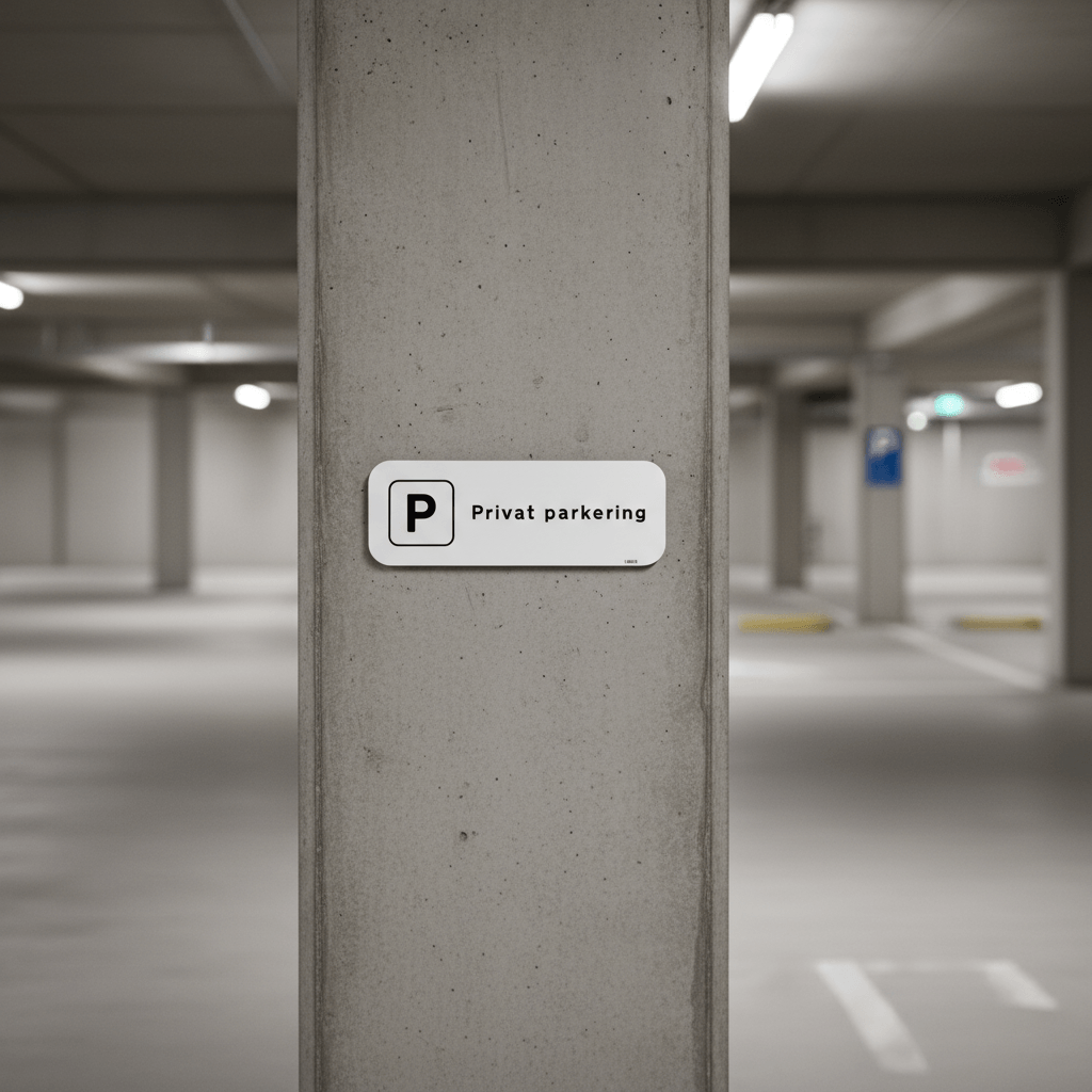 Privat parkering skilt - Billede 2