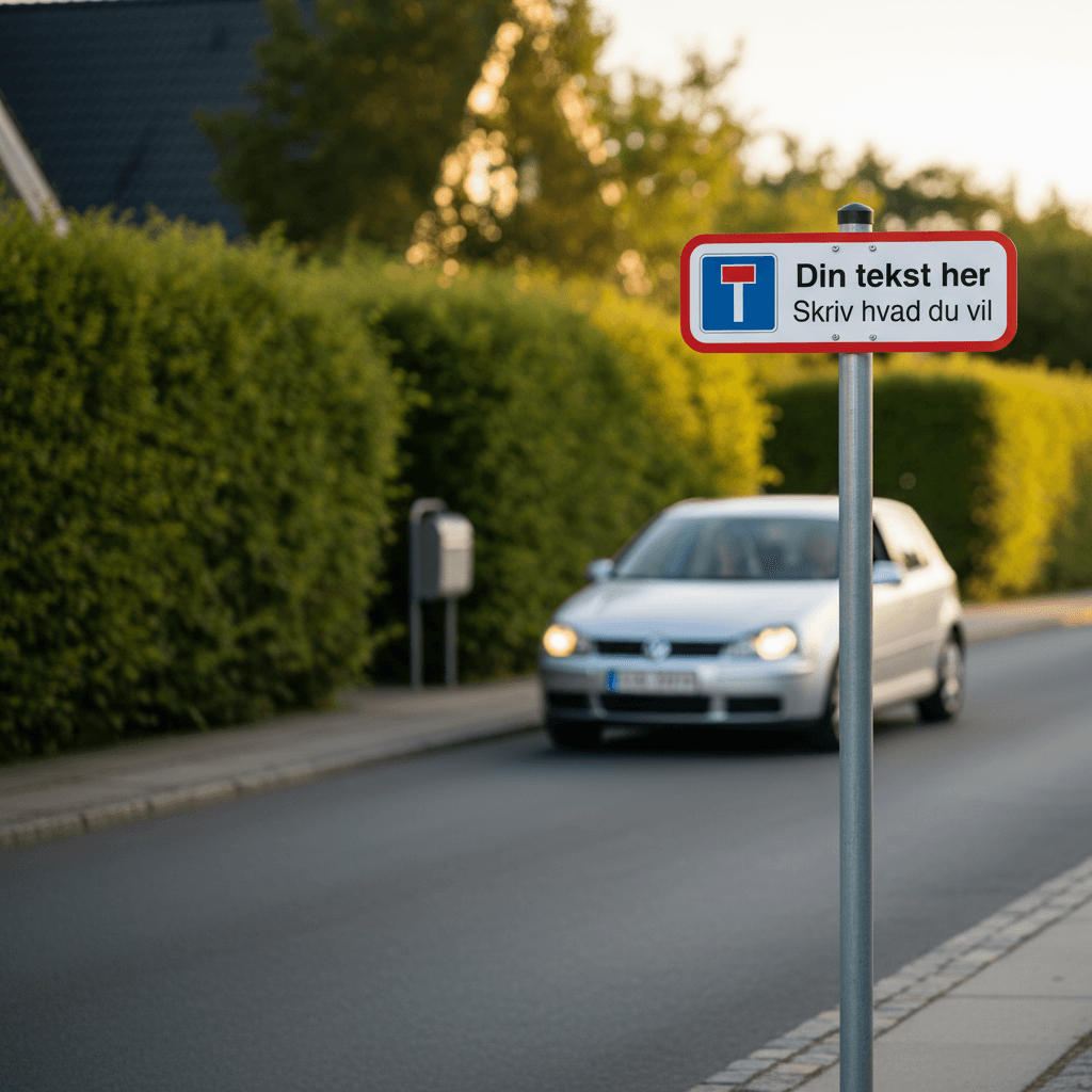 Blind vej skilt - Billede 5