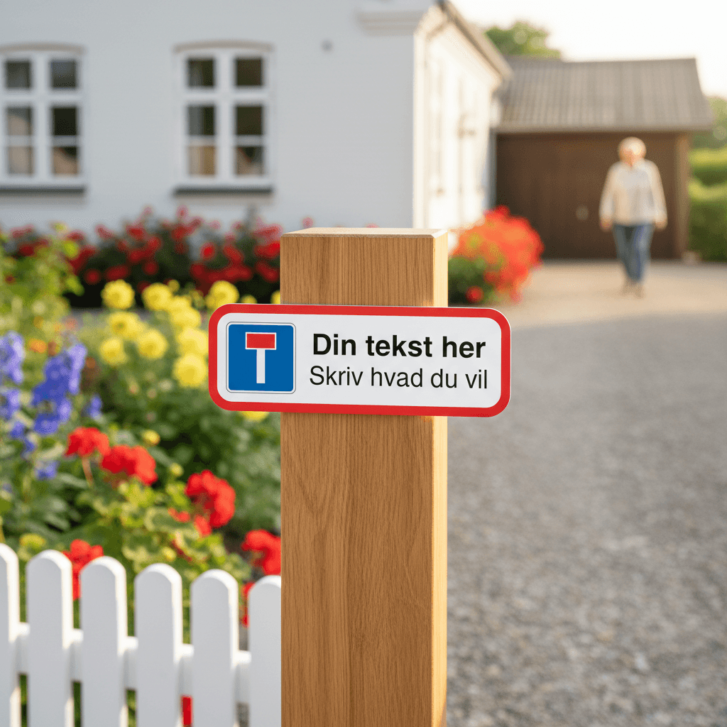 Blind vej skilt - Billede 4