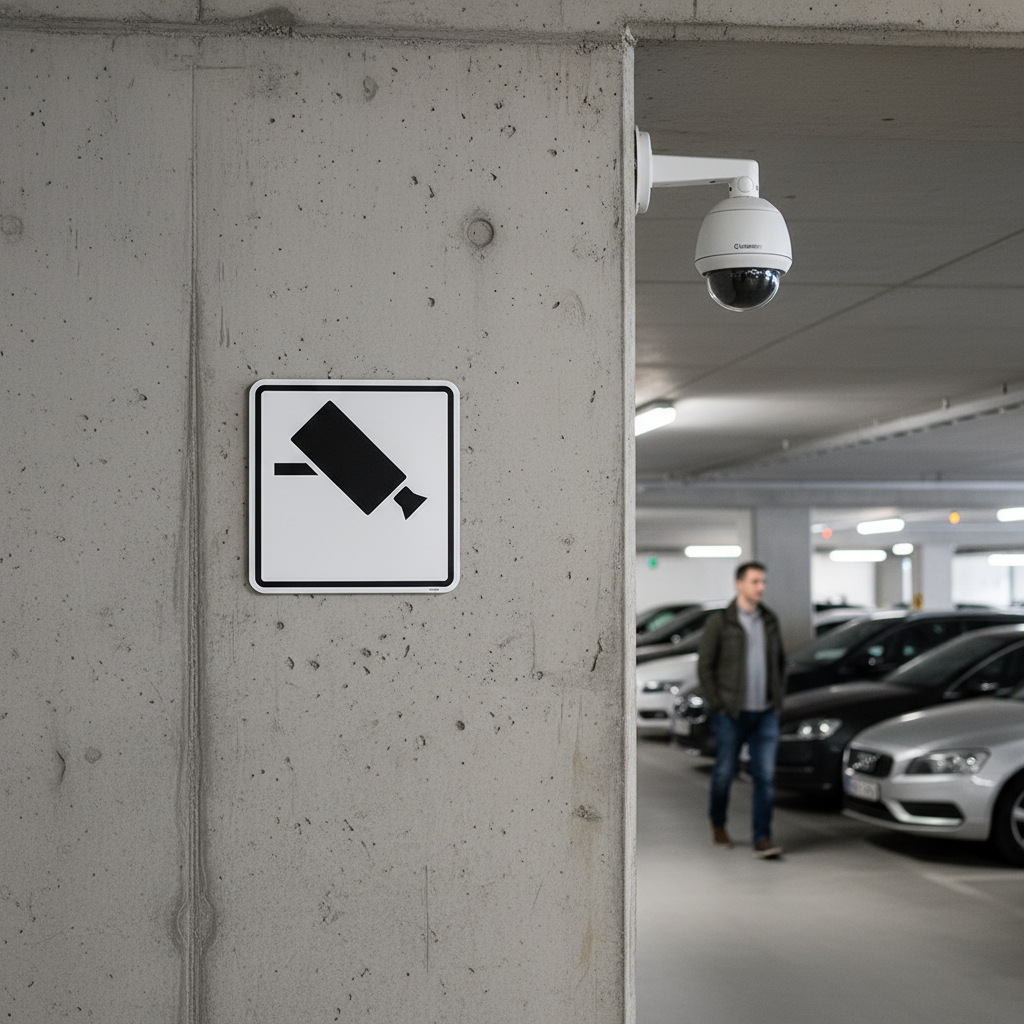 Overvågning piktogram skilt - Billede 2