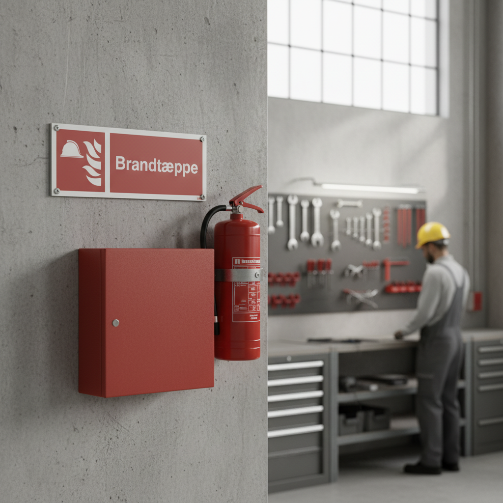 Brandtæppe Brandskilt - Billede 6