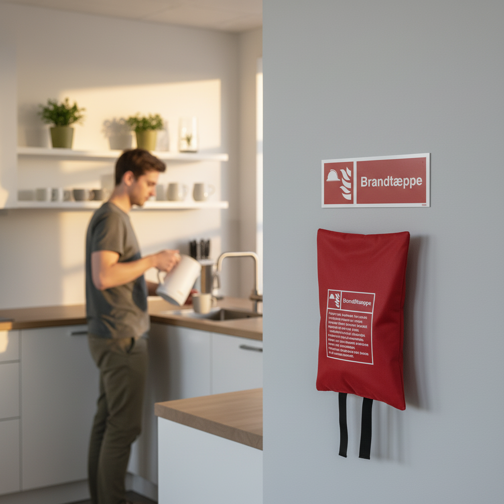 Brandtæppe Brandskilt - Billede 3