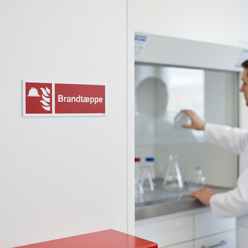 Brandtæppe Brandskilt - Billede 5