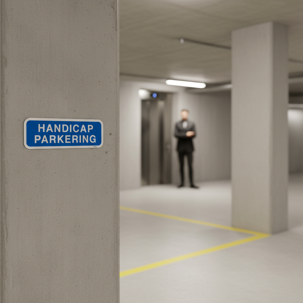 Handicap Parkering skilt - Billede 2