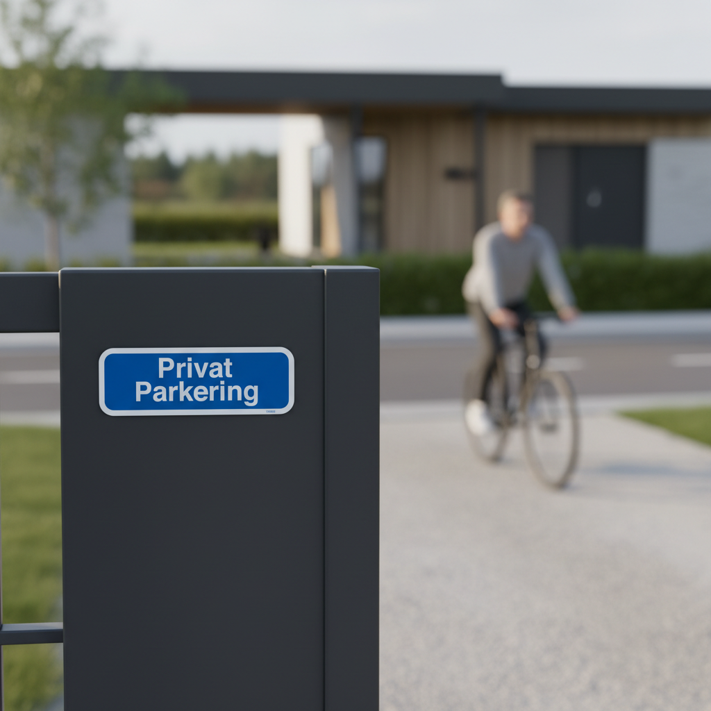 Privat parkering skilt - Billede 2
