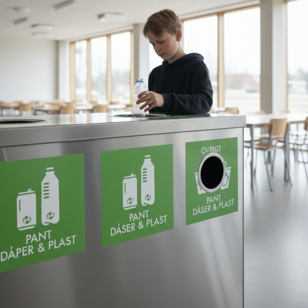 Pant dåser og plast skilt - Dansk Affaldssortering - Billede 3