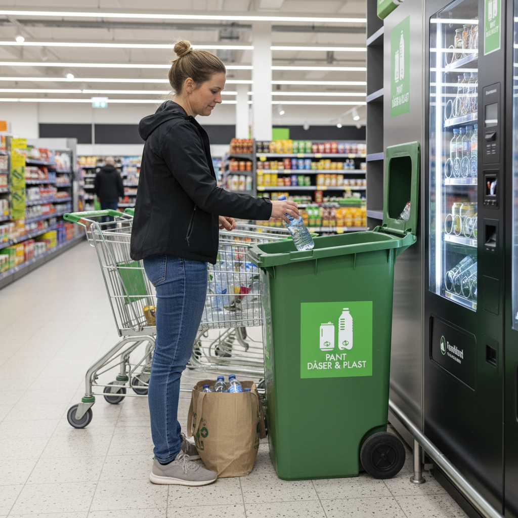 Pant dåser og plast skilt - Dansk Affaldssortering - Billede 4