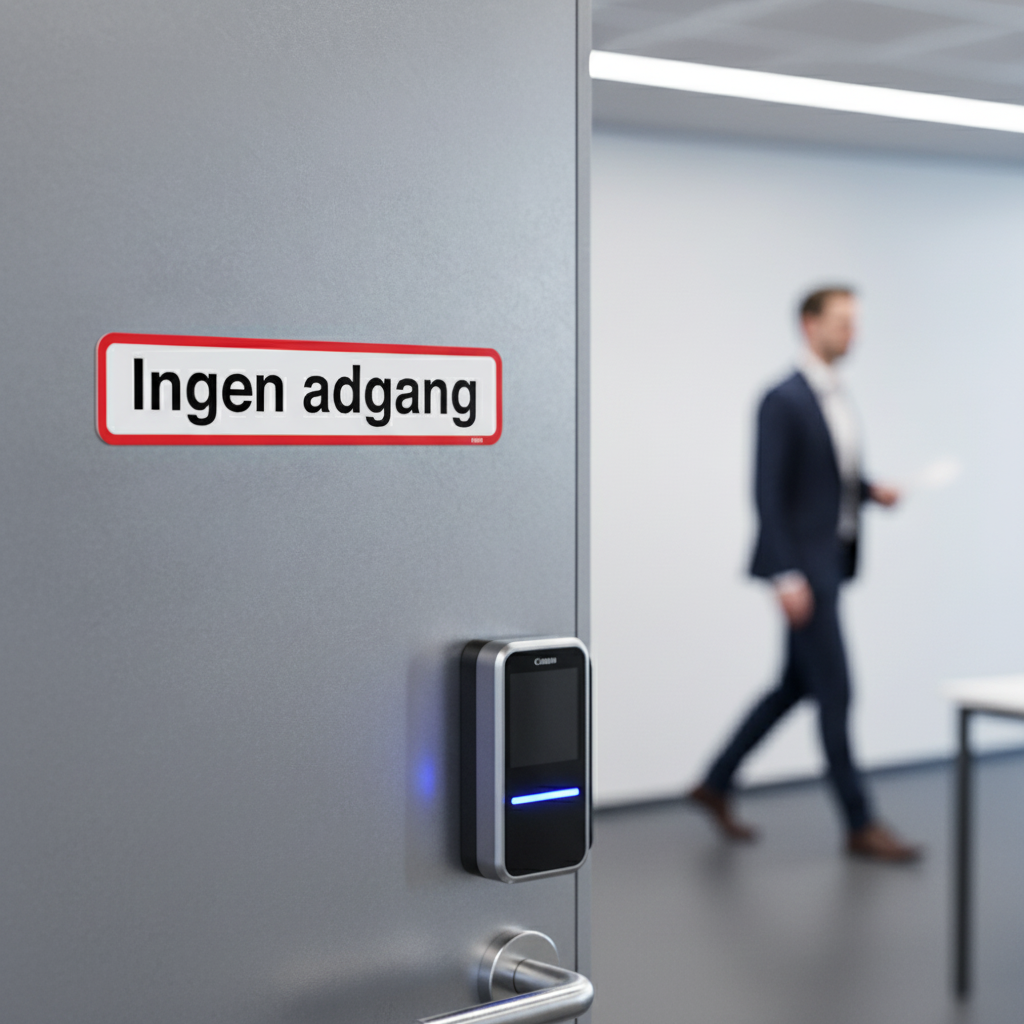 Ingen adgang skilt - Billede 2