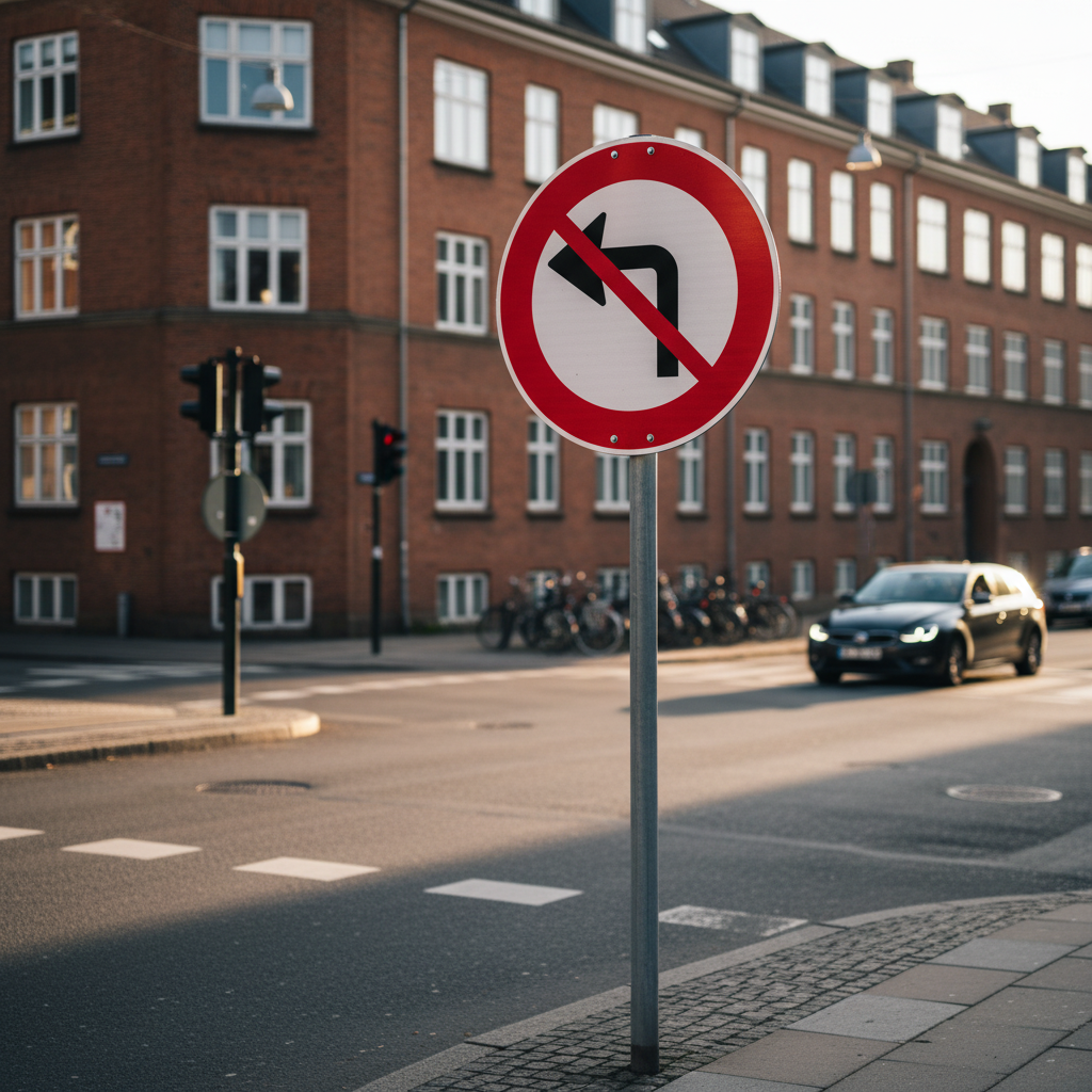 C11,2 - Venstresving forbudt skilt - Billede 5