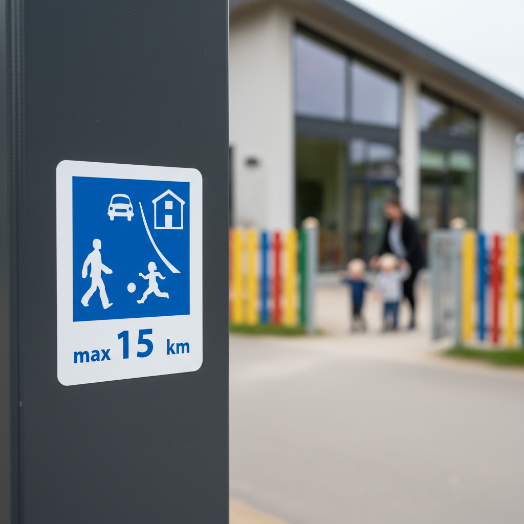 Trafik max 15 km skilt - Billede 2