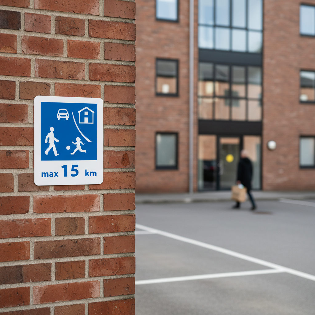 Trafik max 15 km skilt - Billede 3