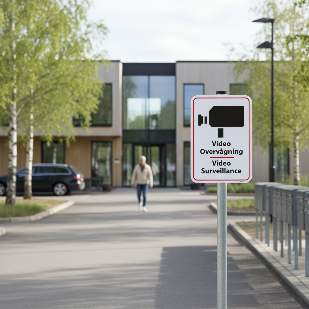 Video overvågning Video Surveillance skilt - Billede 3