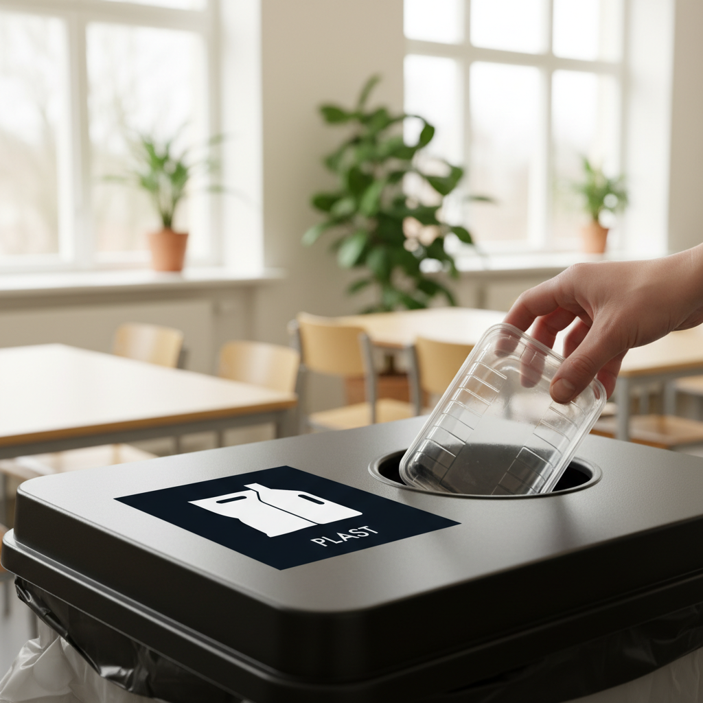 Plast affald sort skilt - Dansk Affaldssortering - Billede 5