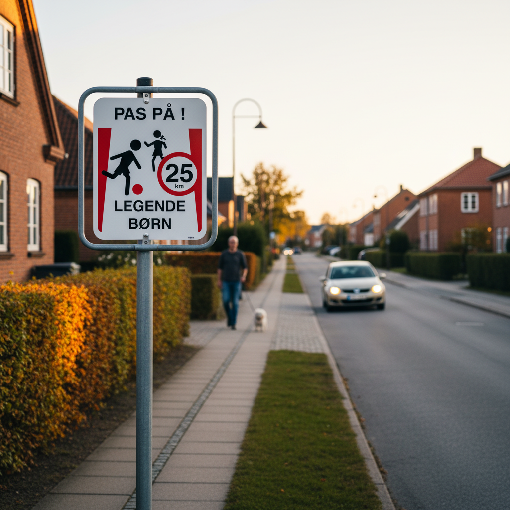 Pas på legende børn 25 km skilt - Billede 3