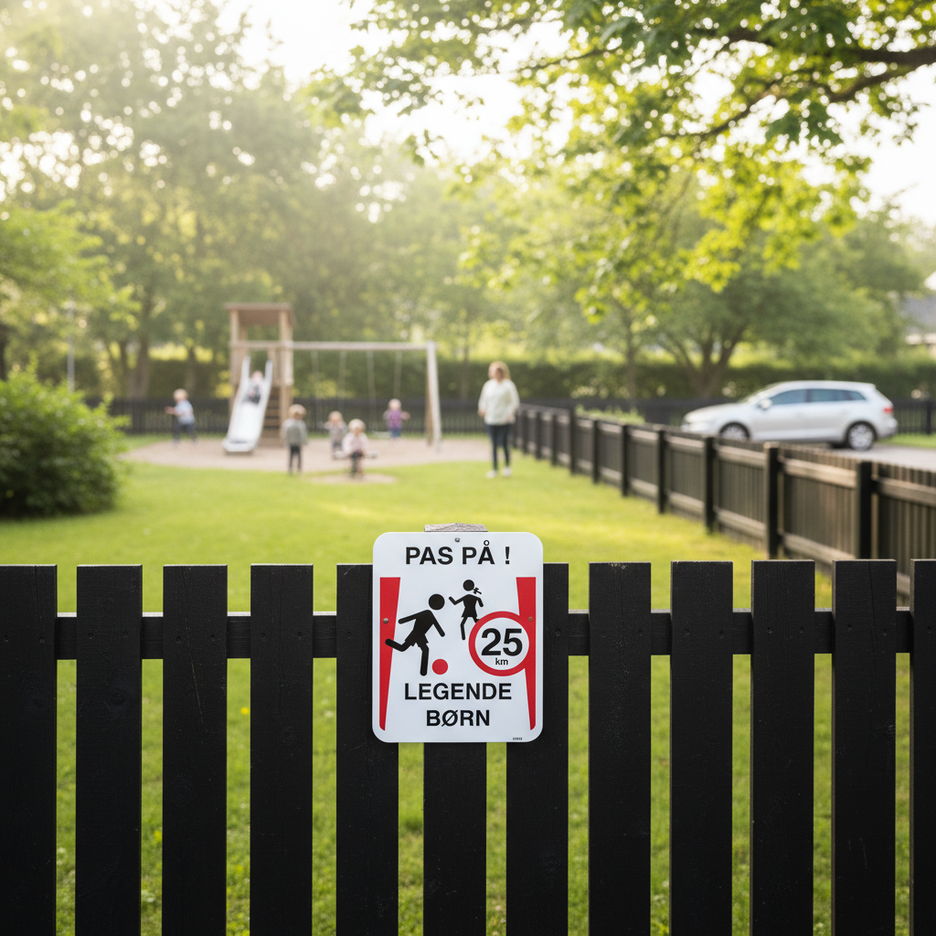 Pas på legende børn 25 km skilt - Billede 5