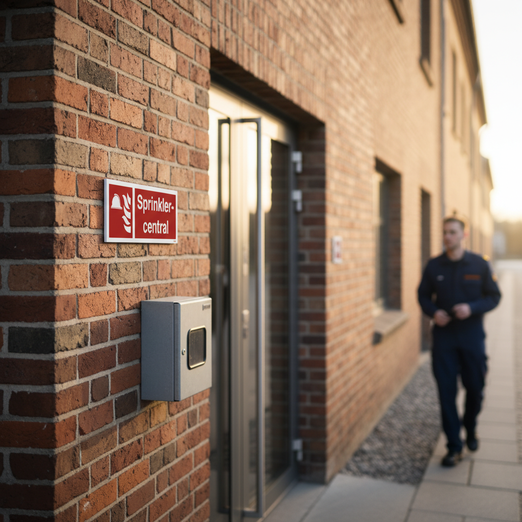 Sprinklercentral Brandskilt - Billede 5