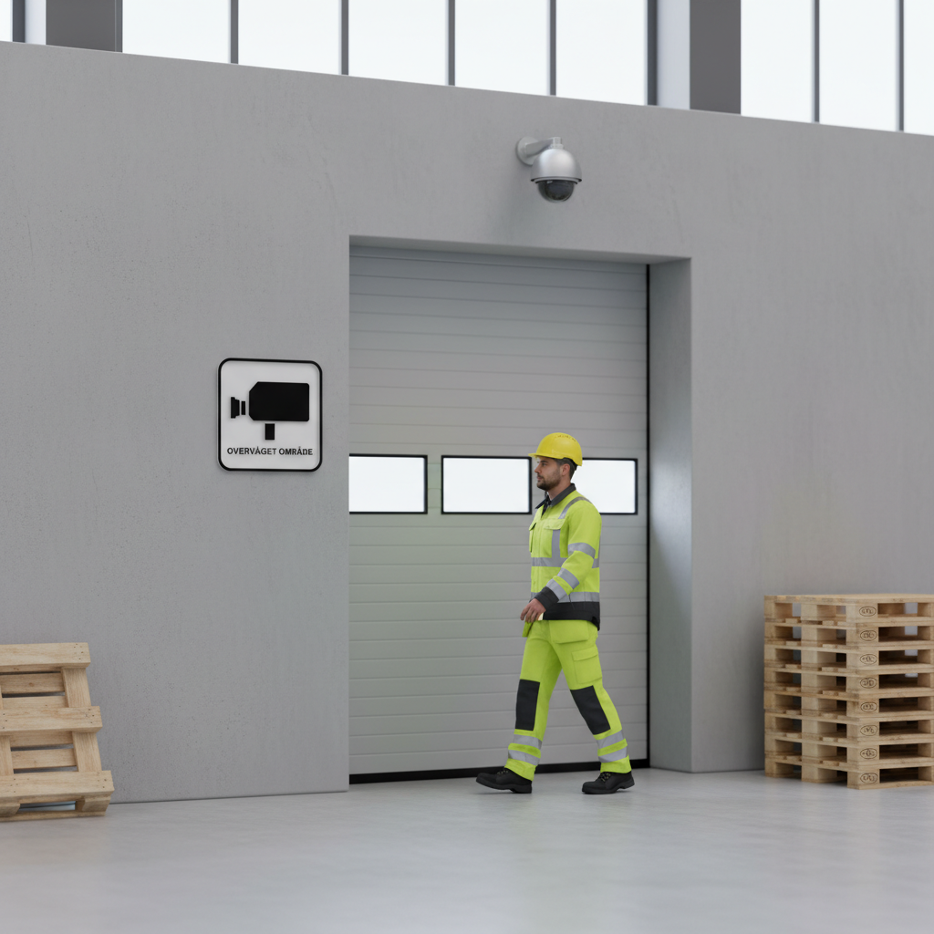 Overvåget område skilt - Billede 3