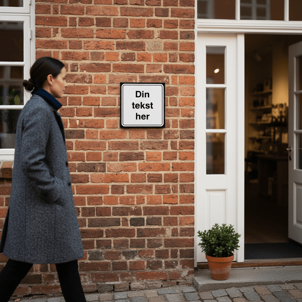 Sort ramme design-selv skilt - Billede 4