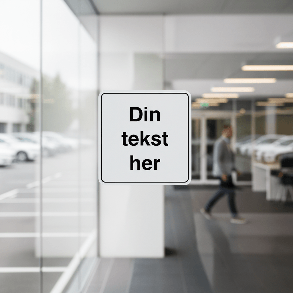 Sort ramme design-selv skilt - Billede 2