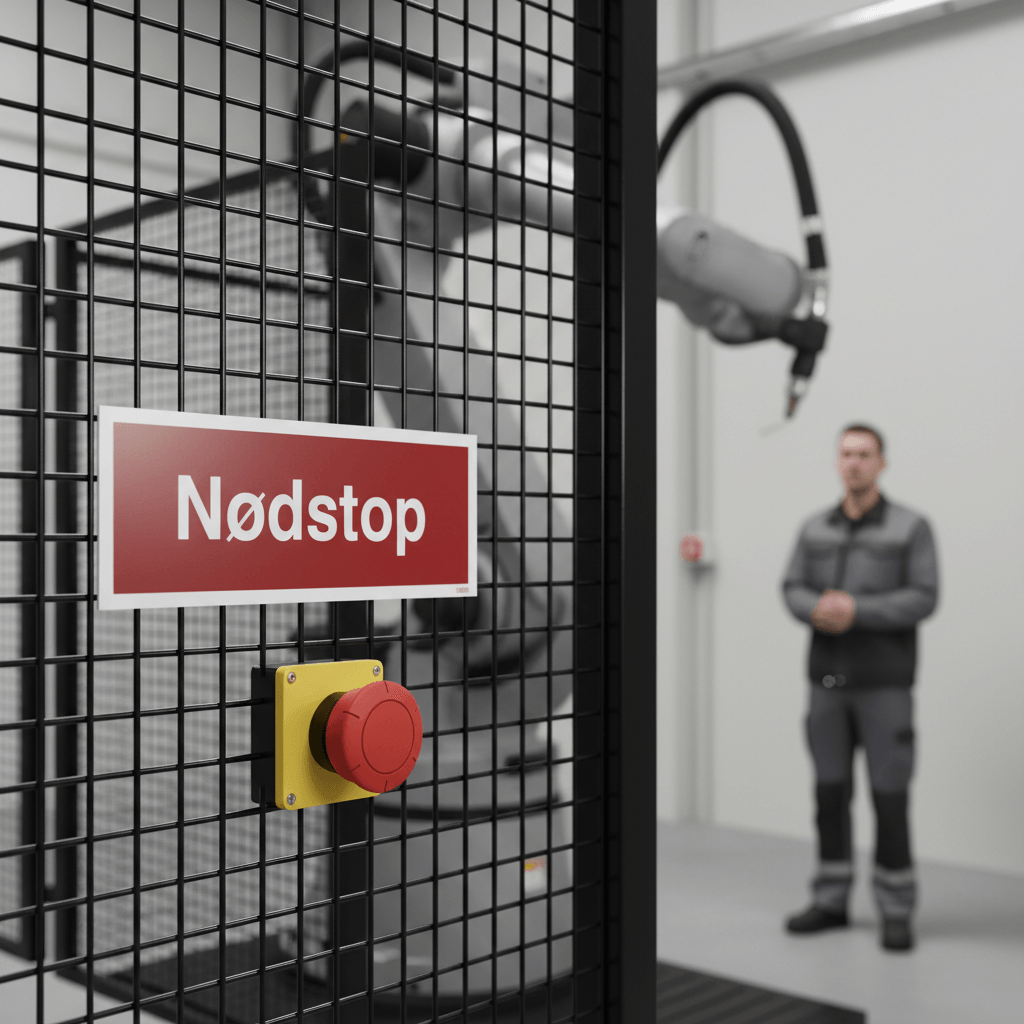 Nødstop Skilt - Billede 5