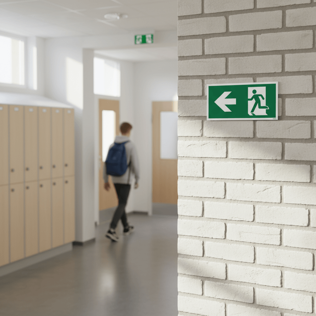 Flugtvej til venstre skilt - Billede 3