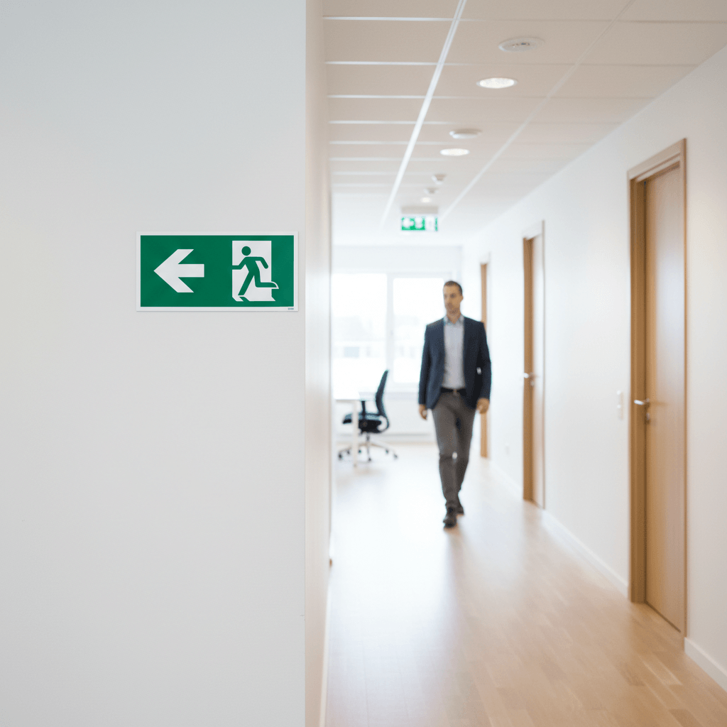 Flugtvej til venstre skilt - Billede 4