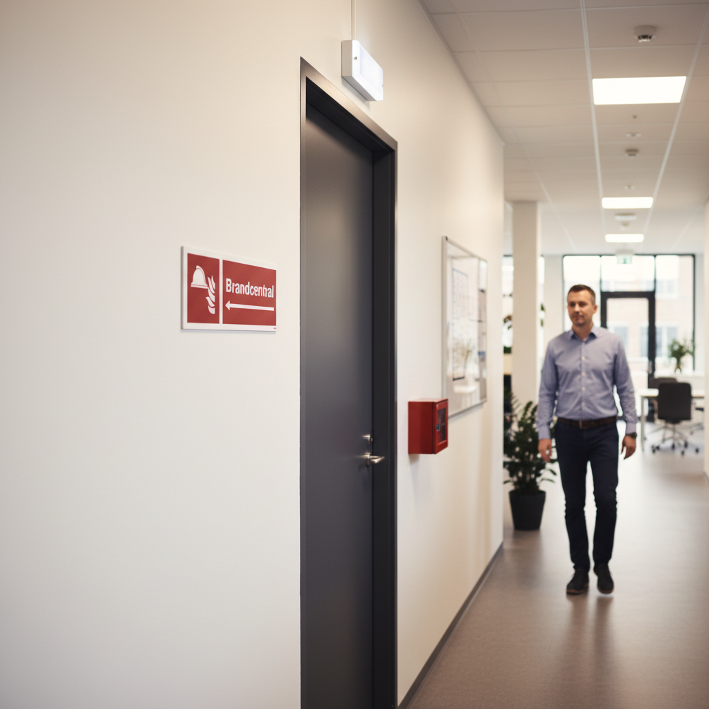 Brandcentral skilt - Billede 2