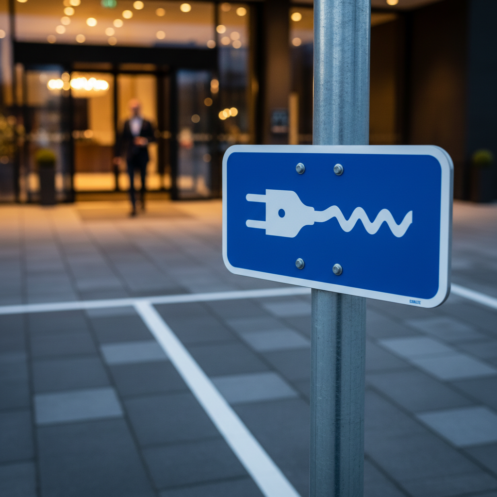 UE33.4 - Reserveret til el-bil skilt - Billede 9