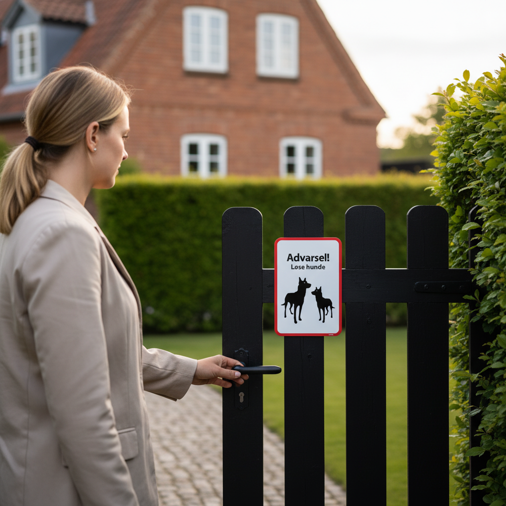 Advarsel! Løse hunde skilt - Billede 5