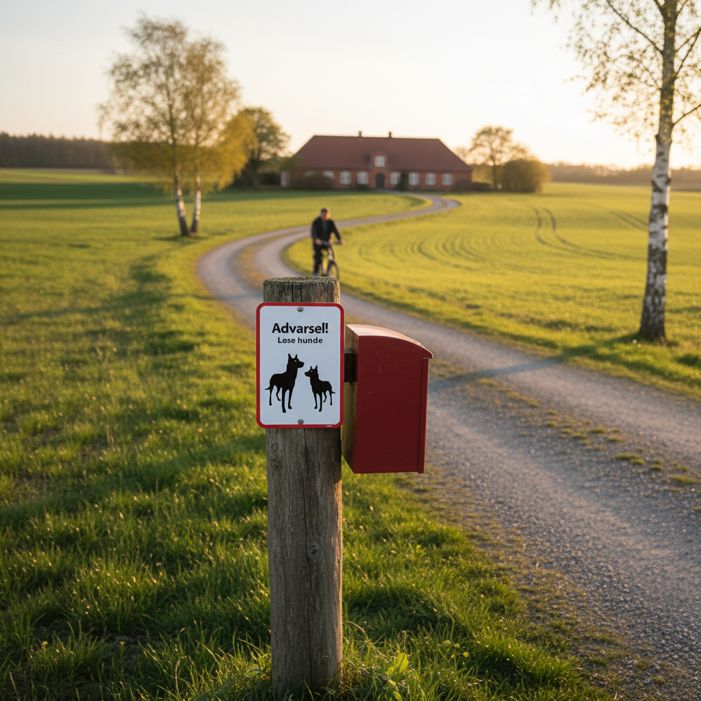 Advarsel! Løse hunde skilt - Billede 4