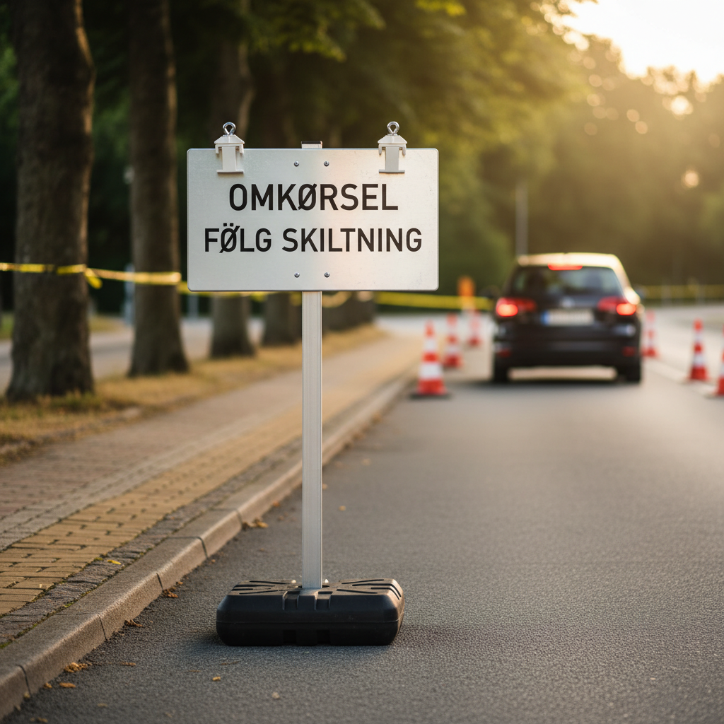 Skilteklemmer til alustænger til flytbar skiltefod - 2 stk. (hvid) - Billede 4