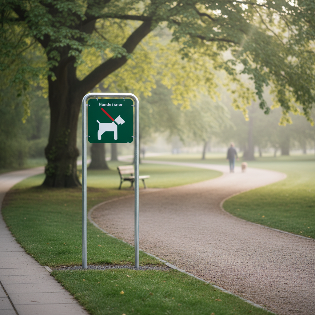 Hunde i snor skilt - Billede 3