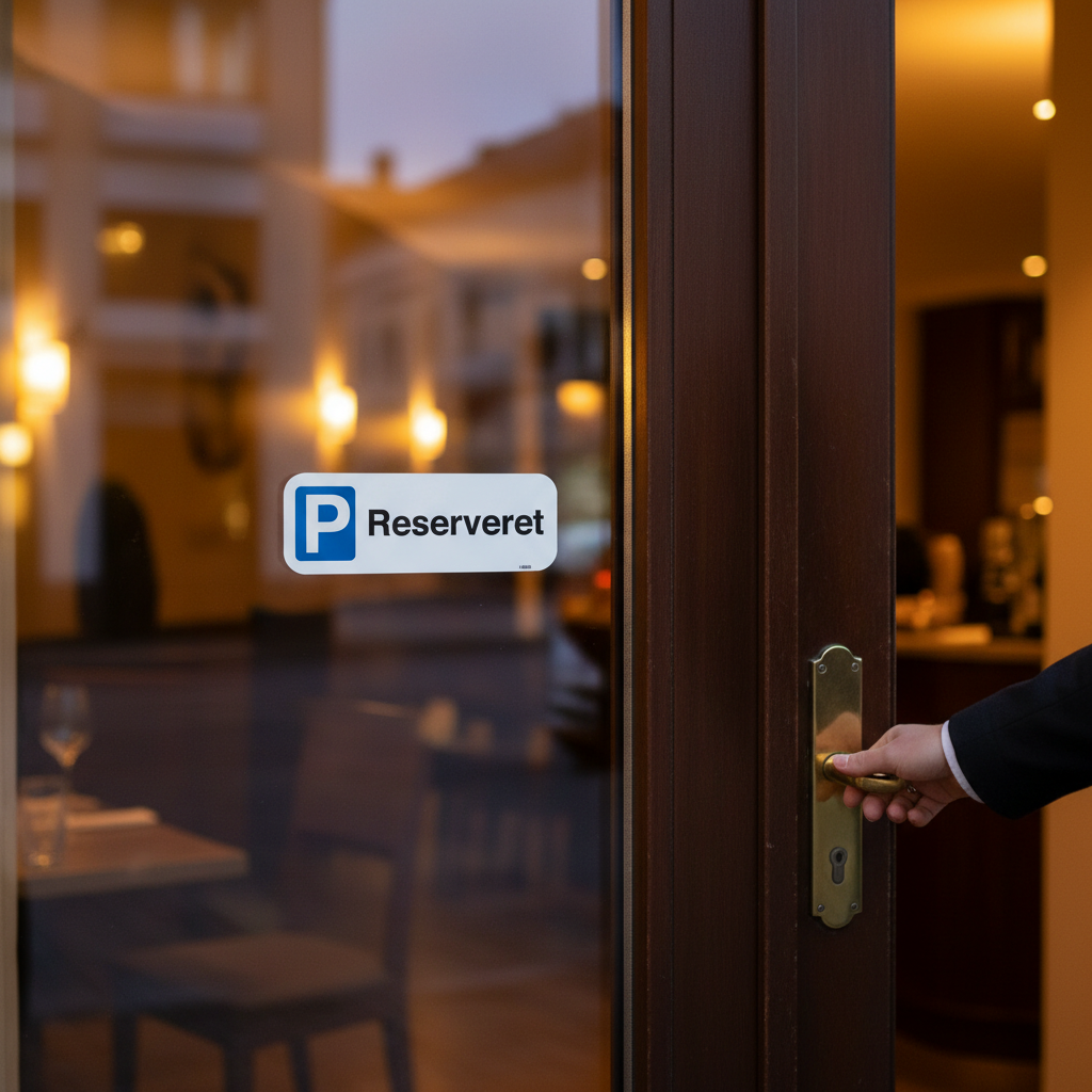 P Reserveret skilt - Billede 3