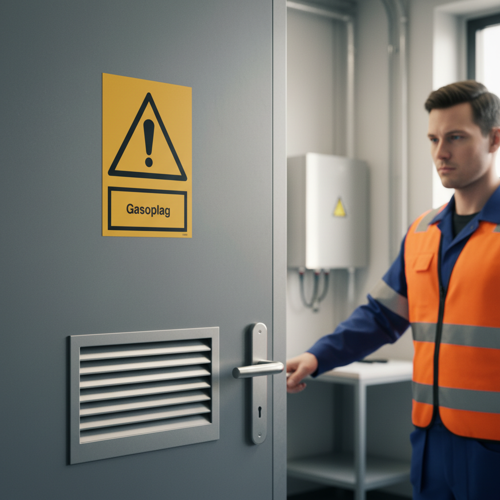 Advarselsskilt - Gasoplag - Billede 2