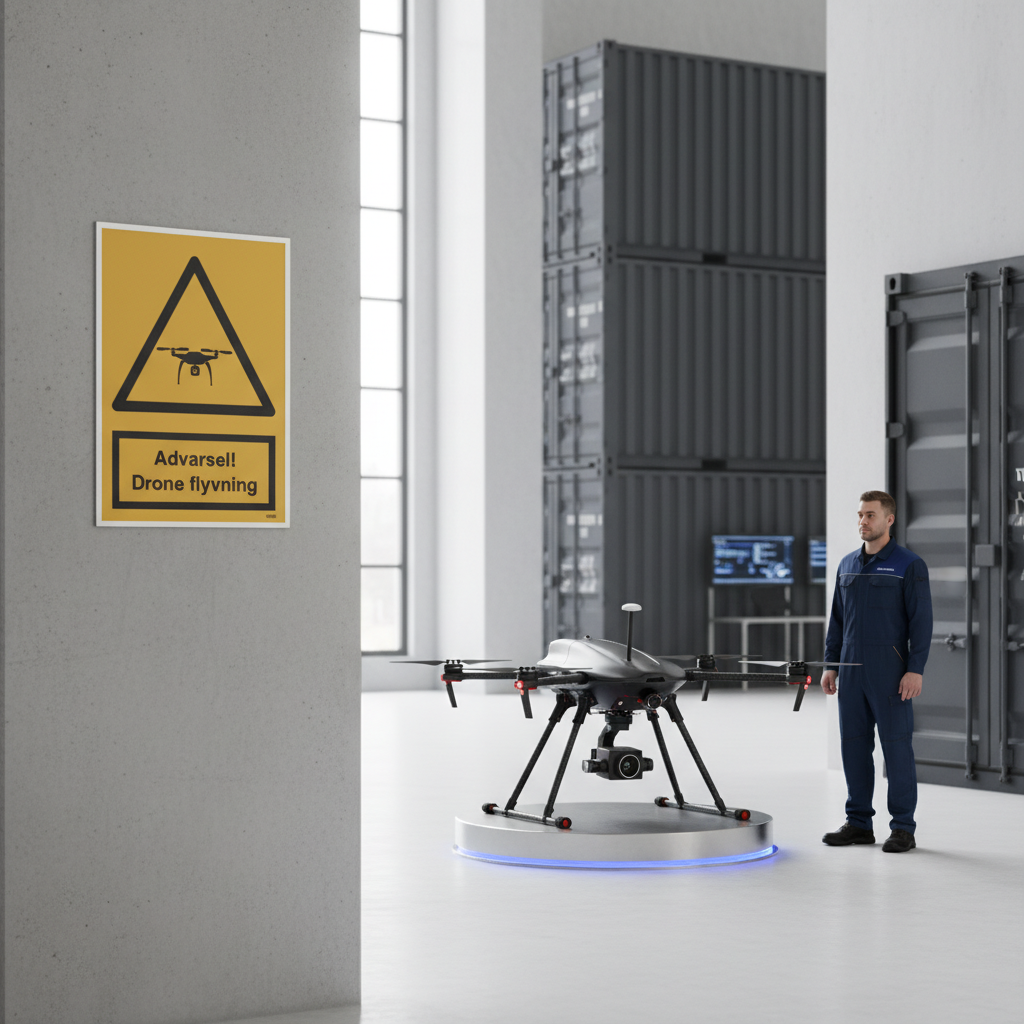Advarsel! Drone flyvning skilt - Billede 3