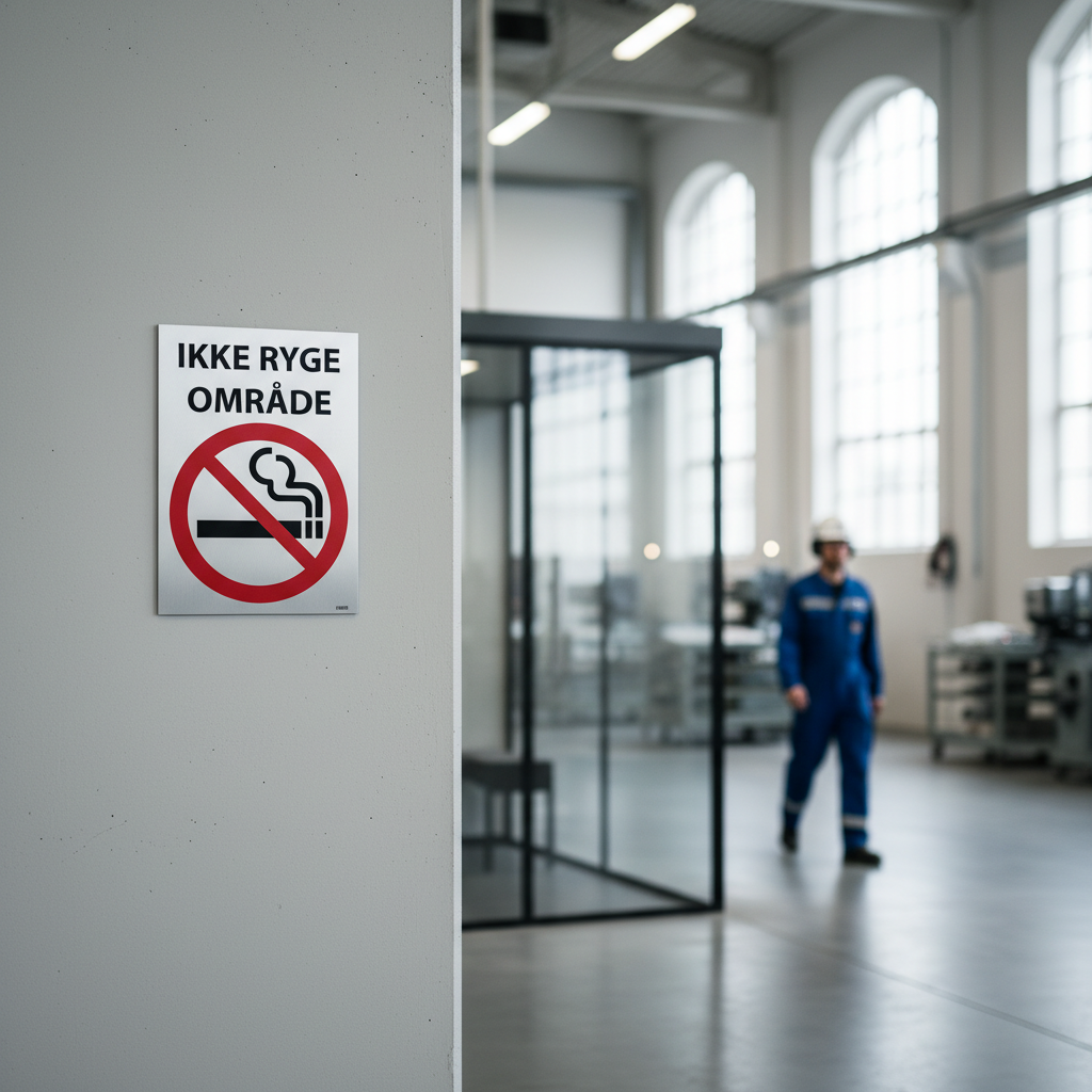 Ryge skilt - Ikke ryger område - Billede 3