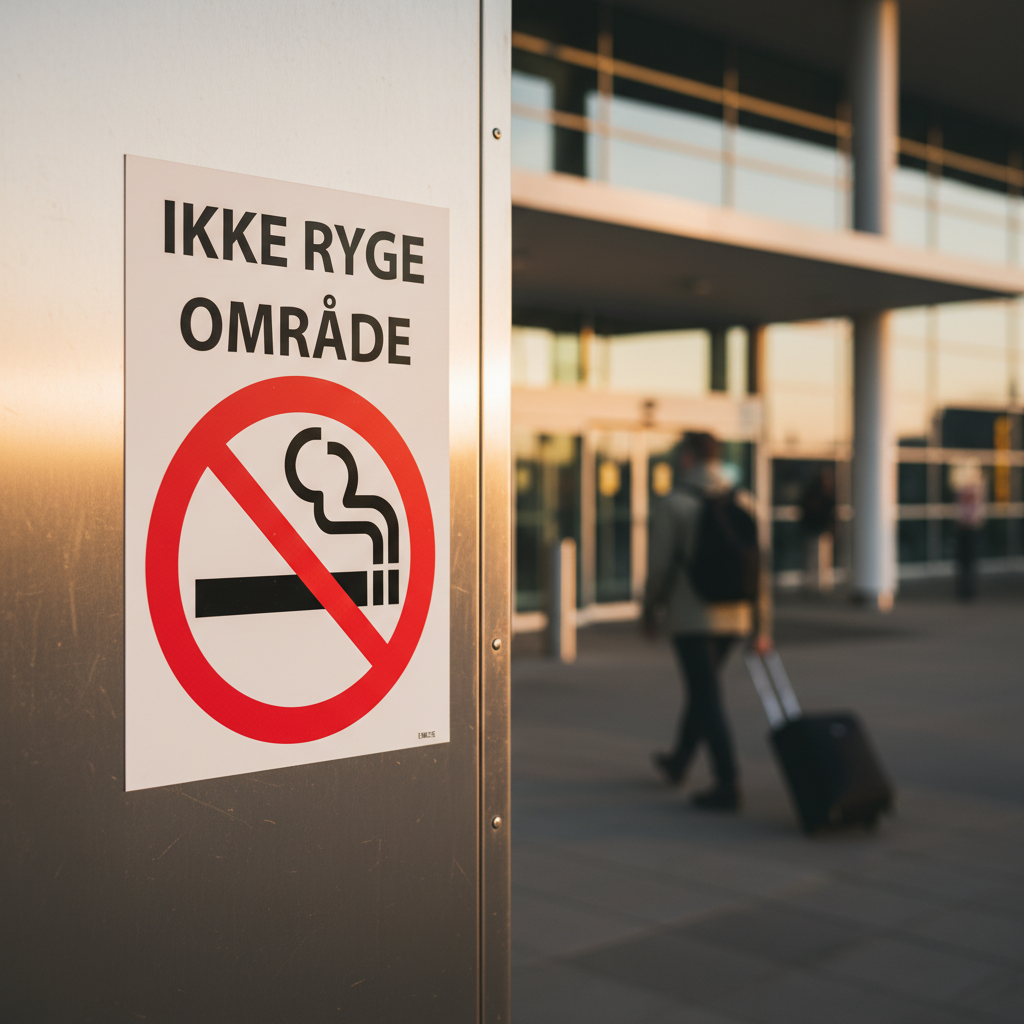 Ryge skilt - Ikke ryger område - Billede 5