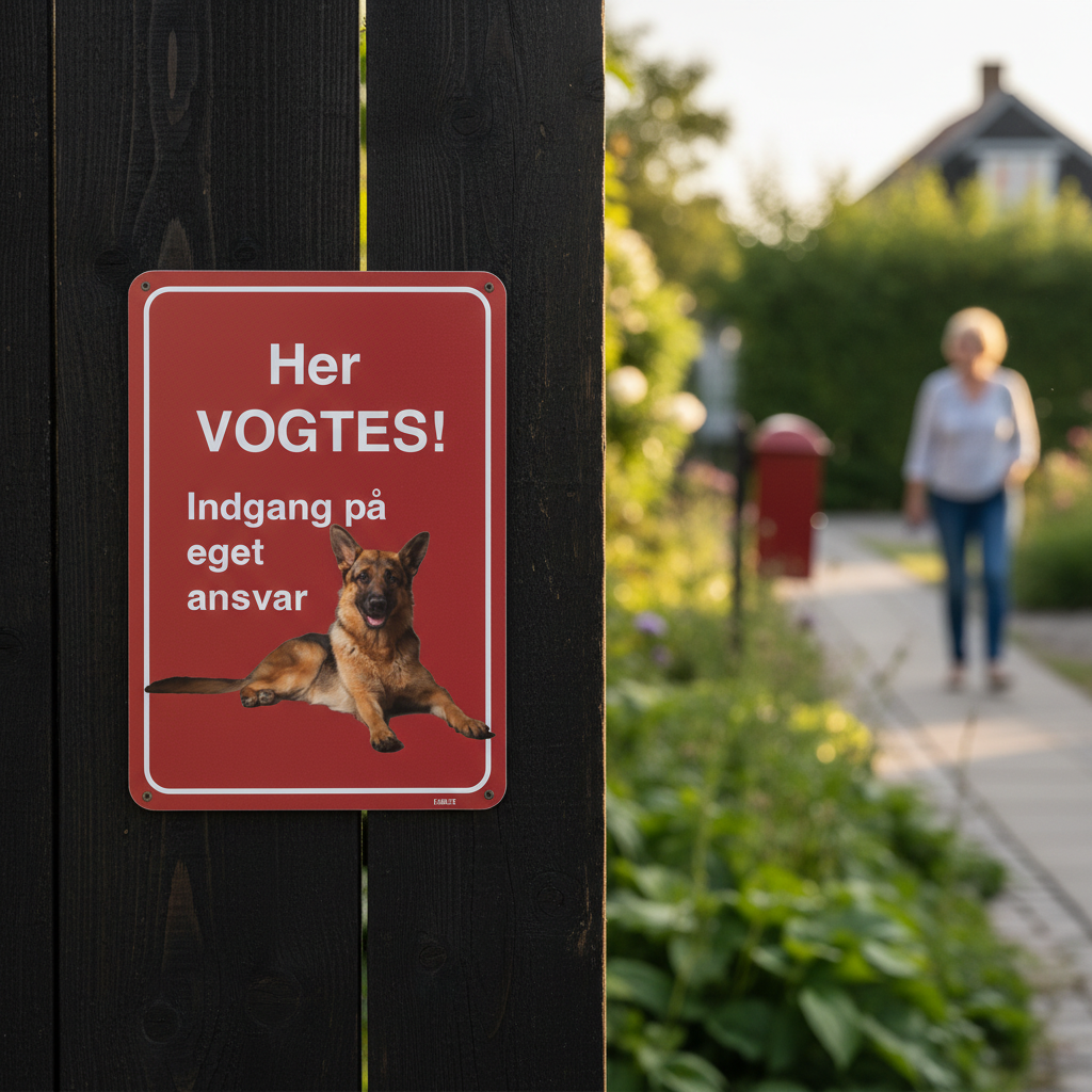 Her vogtes! Hundeskilt - Billede 2