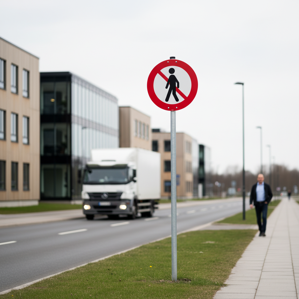 C26,2 - Fodgængere forbudt skilt - Billede 4