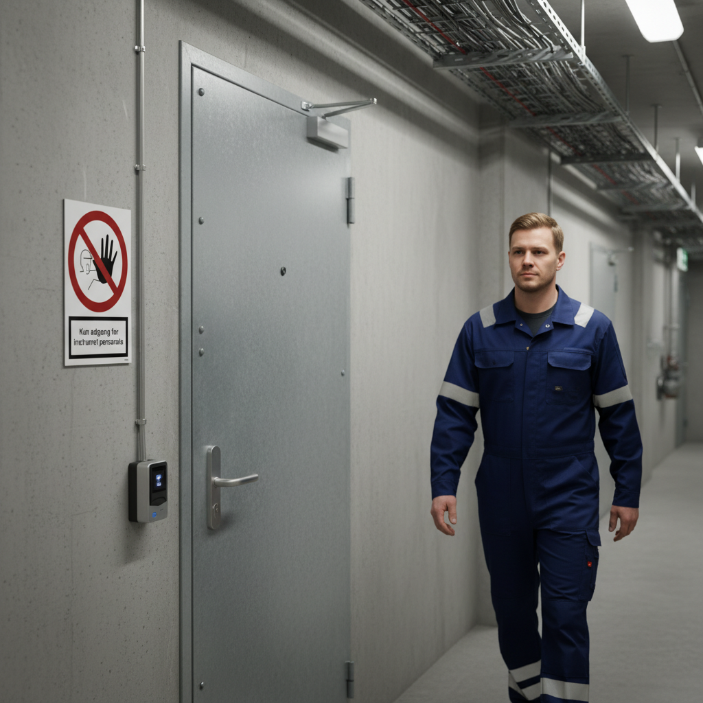 Kun adgang for instrueret personale skilt - Billede 2