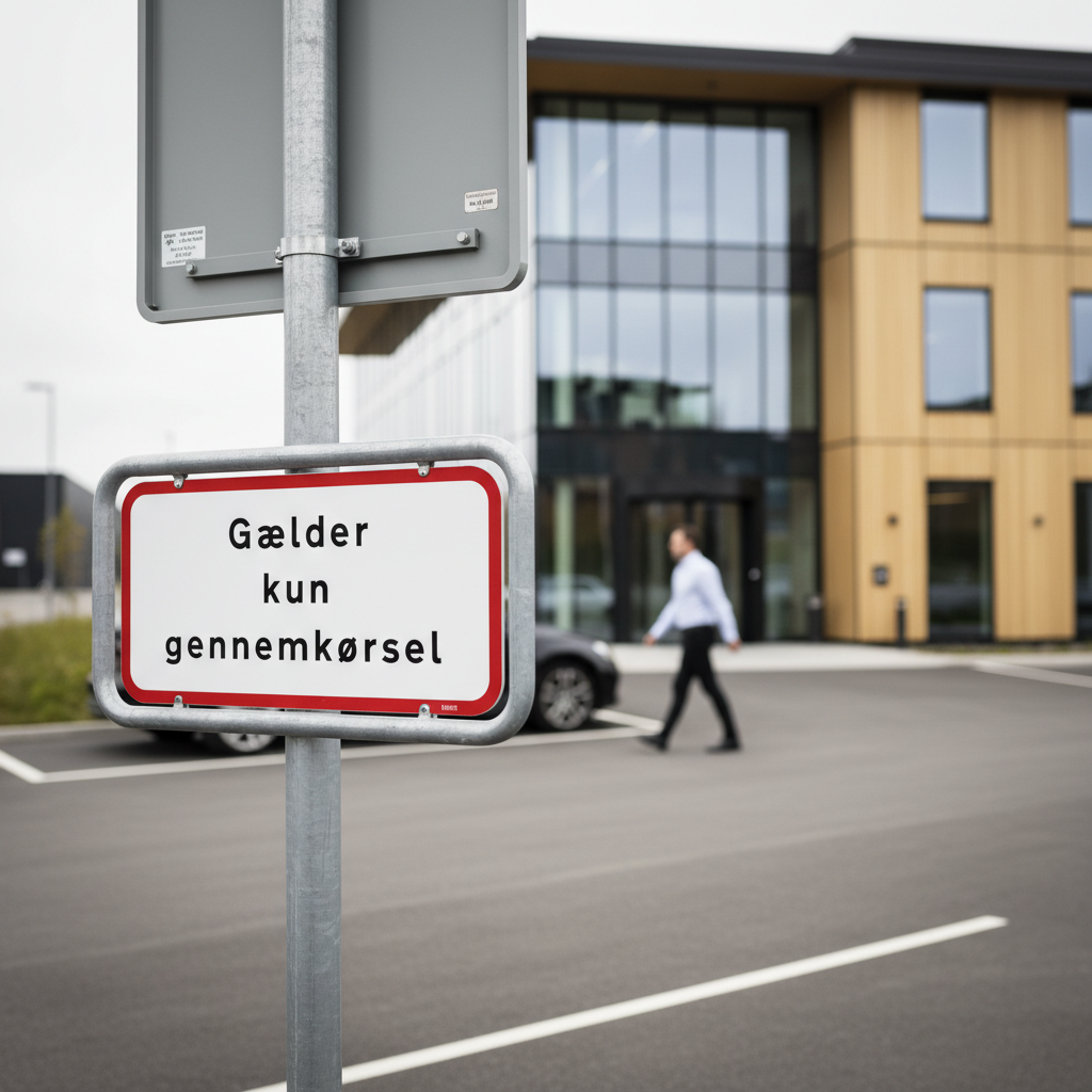 UC20,1 Gælder kun gennemkørsel skilt - Billede 2