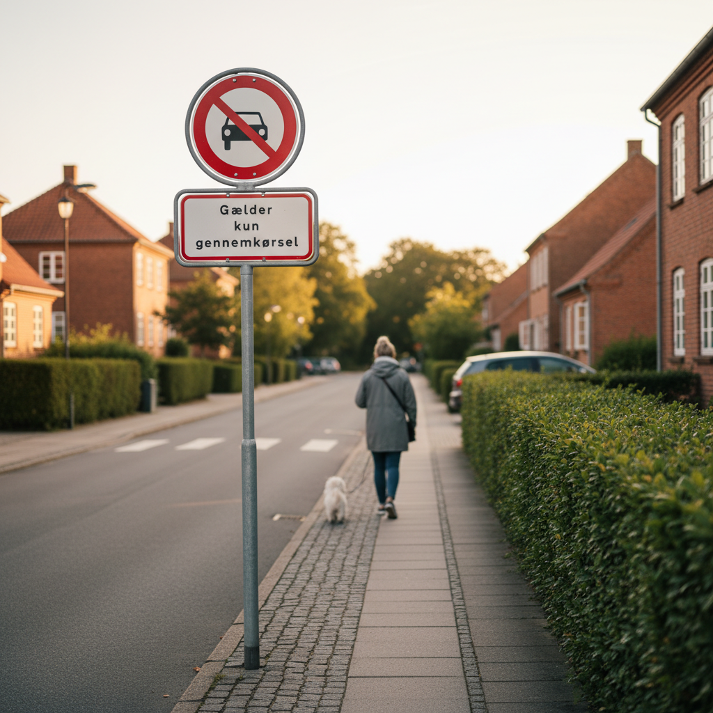 UC20,1 Gælder kun gennemkørsel skilt - Billede 4