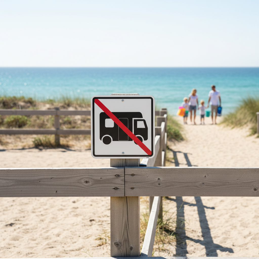 Autocamper forbudt skilt - Billede 3