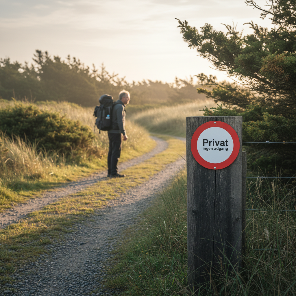 Privat ingen adgang forbudt,  skilt - Billede 3