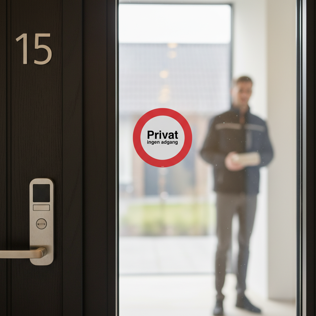 Privat ingen adgang forbudt,  skilt - Billede 4