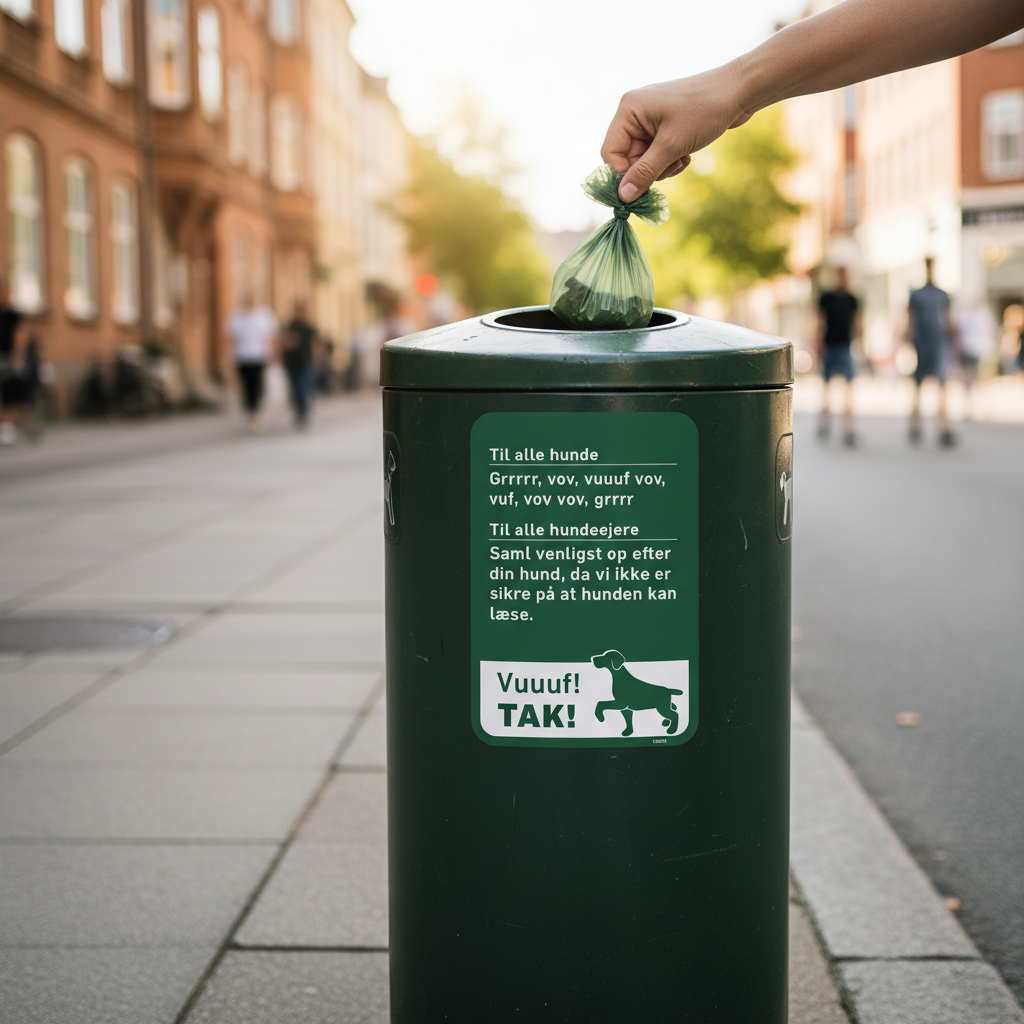 Saml venligst op efter din hund skilt Hundesprog - Billede 5